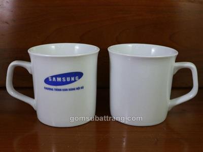 ly sứ Bát Tràng in logo Samsung làm quà tặng