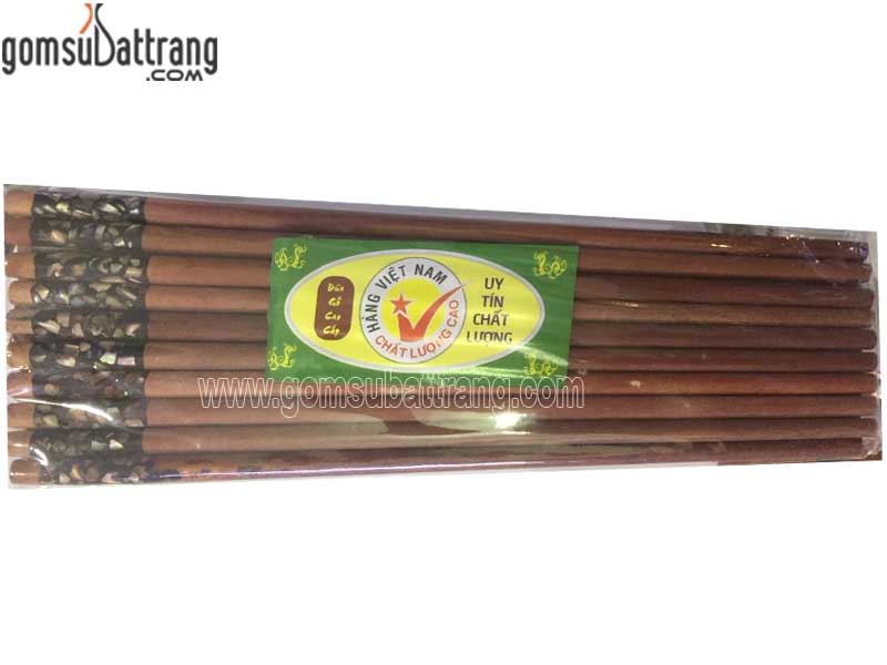 Đũa gỗ khảm trai nhỏ hàng Việt Nam chất lượng cao